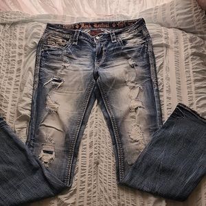 Brand new rock revival jeans .